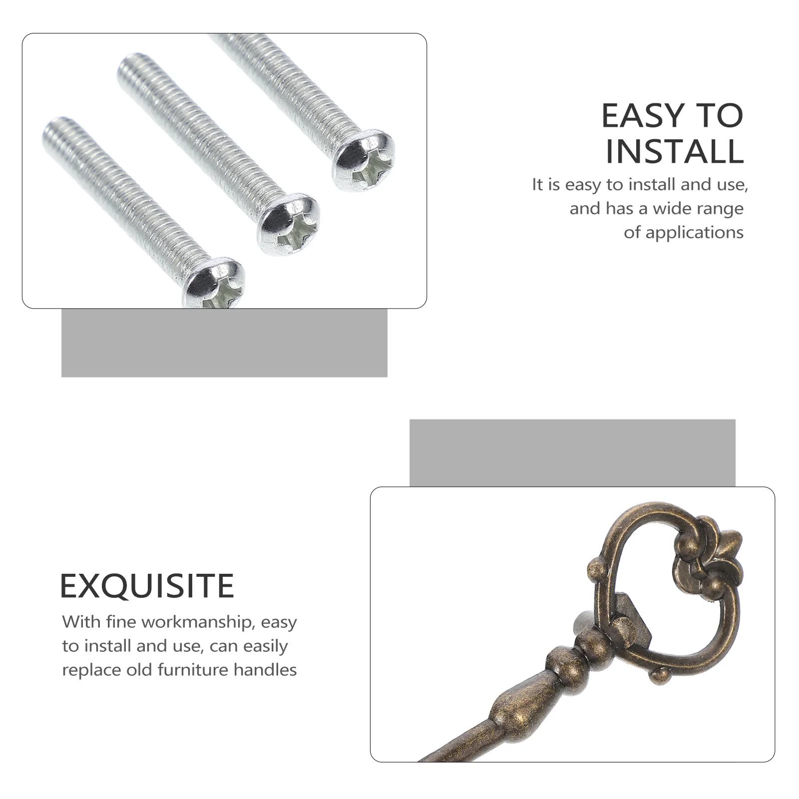 

5pcs Key Shape Drawer Pulls Handles For Cabinet Wardrobe Dresser Cupboard Furniture Decorative Door Hardware Knobs