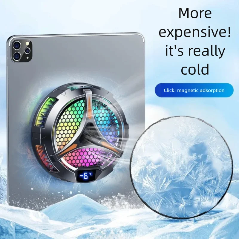

Magnetic Tablet Air Cooler Magnetic Heat Sink Radiator Peltier Cooler For Tablet Cooling Fans For iPad Mini iPhone Mac