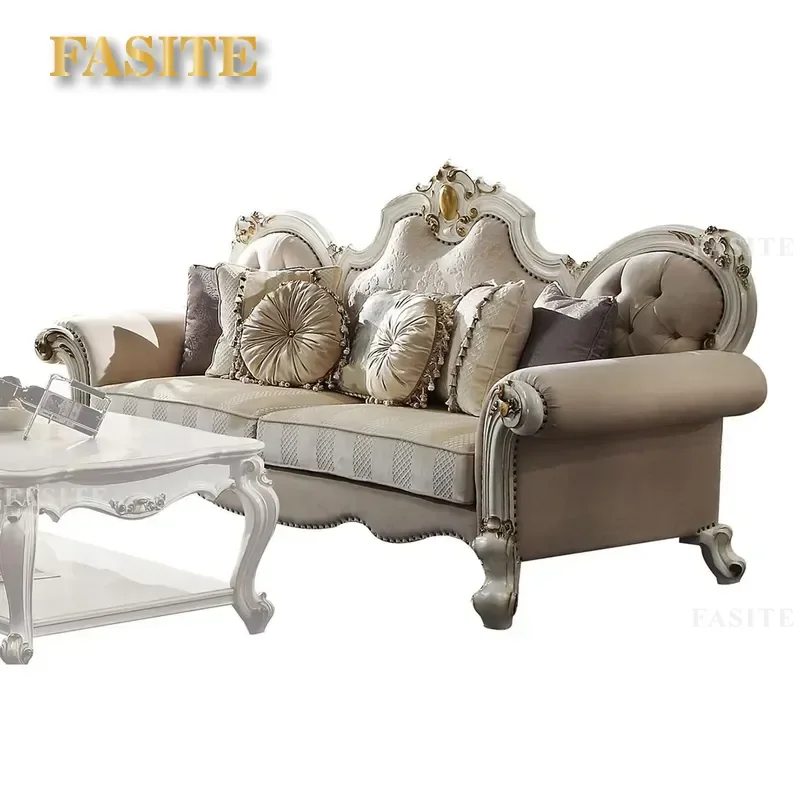 Best-Selling Versailles Sofa Luxury Antique Wooden Sofa Set   Design Furniture