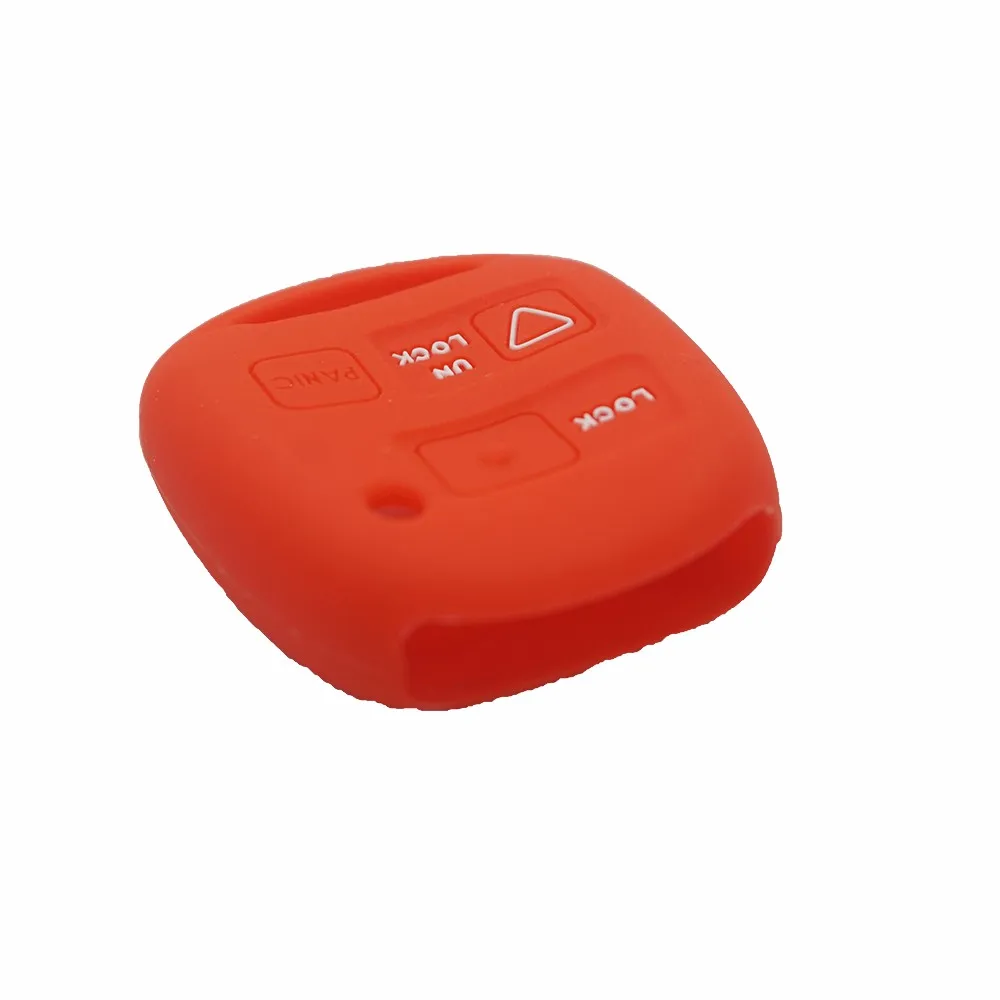 Cocolockey Silicone Car Key Cover Case for TOYOTA Avensis Camry Corolla 3 Button Remote Key Holder Bag Protection Car Accessory