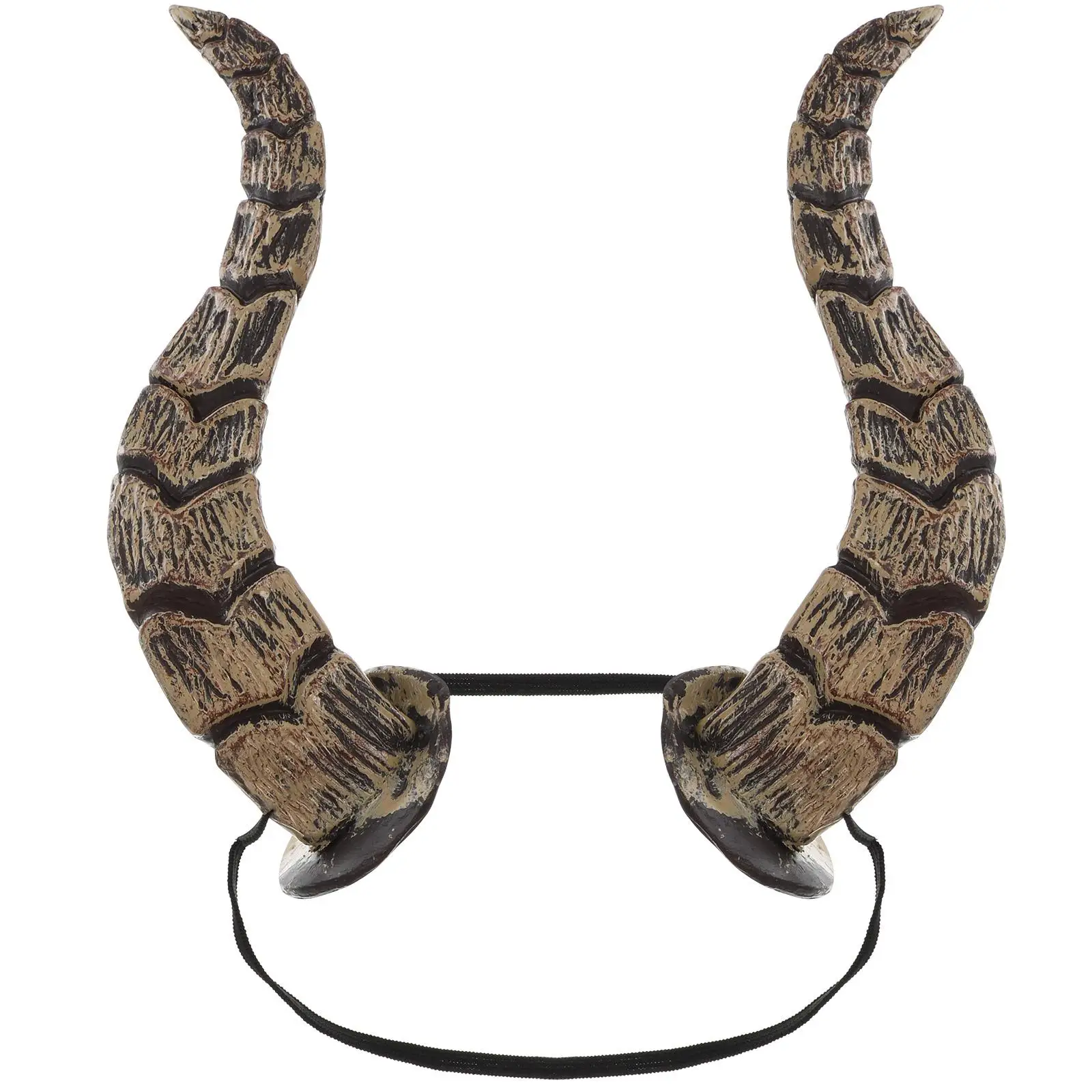 

Headband Animal Horn Headdress Goth Gothic Viking Costoume Horns Dark Brown Ox Hair Headpiece
