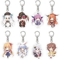 6Cm Mode Hololive Vtuber Anime Figuren Cosplay Sleutelhanger Inugami Korone Usada Pekora Sakura Miko Hosimati Suisei Sleutelhanger