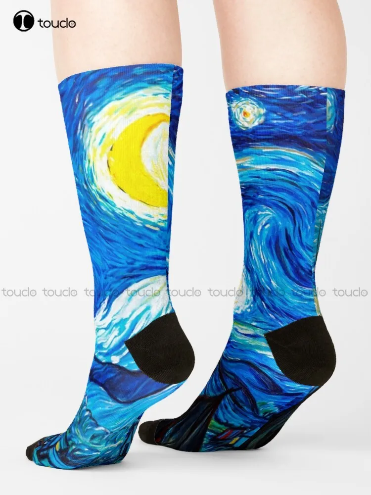 Starry Night Gifts - Vincent Van Gogh Classic Masterpiece Painting Gift Ideas Artwork From Artist Of Sternennacht Socks Gift