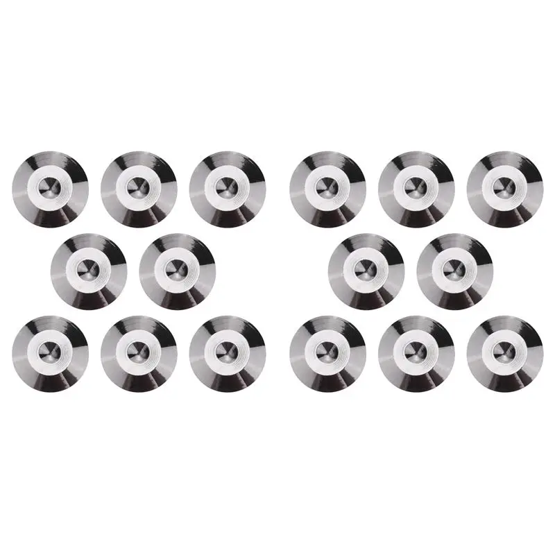 

(Flash Sale) 16PCS Metal Shockproof Foot Spikes Pads Stands Mats For Speakers CD Players Turntable Amplifier DAC Recorder Feet P