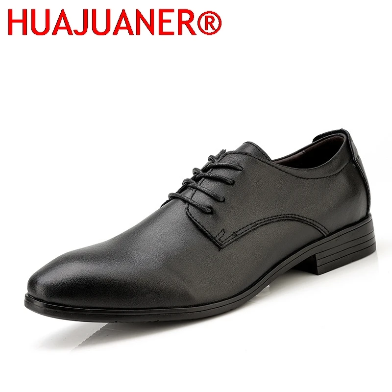 

Мужская обувь, повседневные роскошные туфли дерби, модные деловые туфли из натуральной кожи, брендовая удобная формальная обувь, большие размеры 36-50