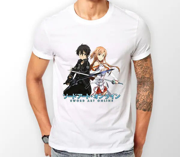 Sword Art Online Kirito Asuna SAO Anime Unisex Tshirt T-Shirt Tee ALL SIZES