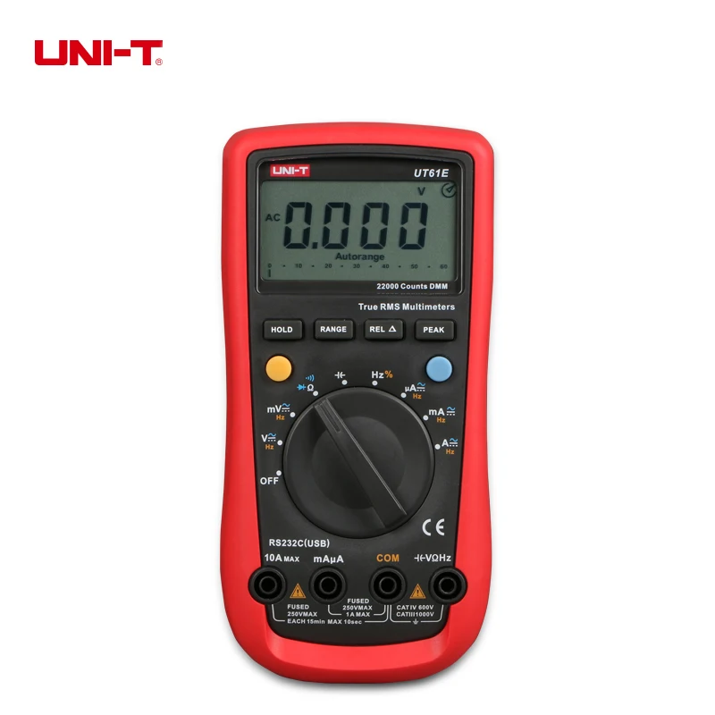 UNI-T UT61A UT61B UT61C UT61D UT61E Modern Digital Multimeter True RMS Auto Range NCV EF Input Protection Data Hold