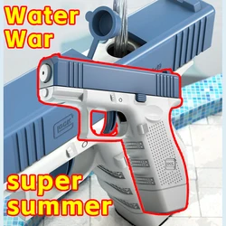 Pistola de agua de alta presión para niños y adultos, juguete de pulverización automática, carga fuerte, novedad de verano