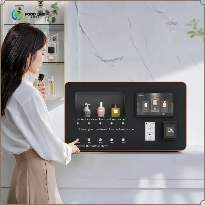 Automatic Perfume Vending Machine Designed for Shopping Mall Vending Fragrance Points FL Customized