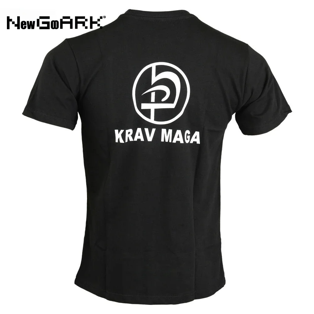 tshirt hip hop  harajuku Krav Maga T  Black Top Martial Casual  Custom tops tee  New Arrivals men