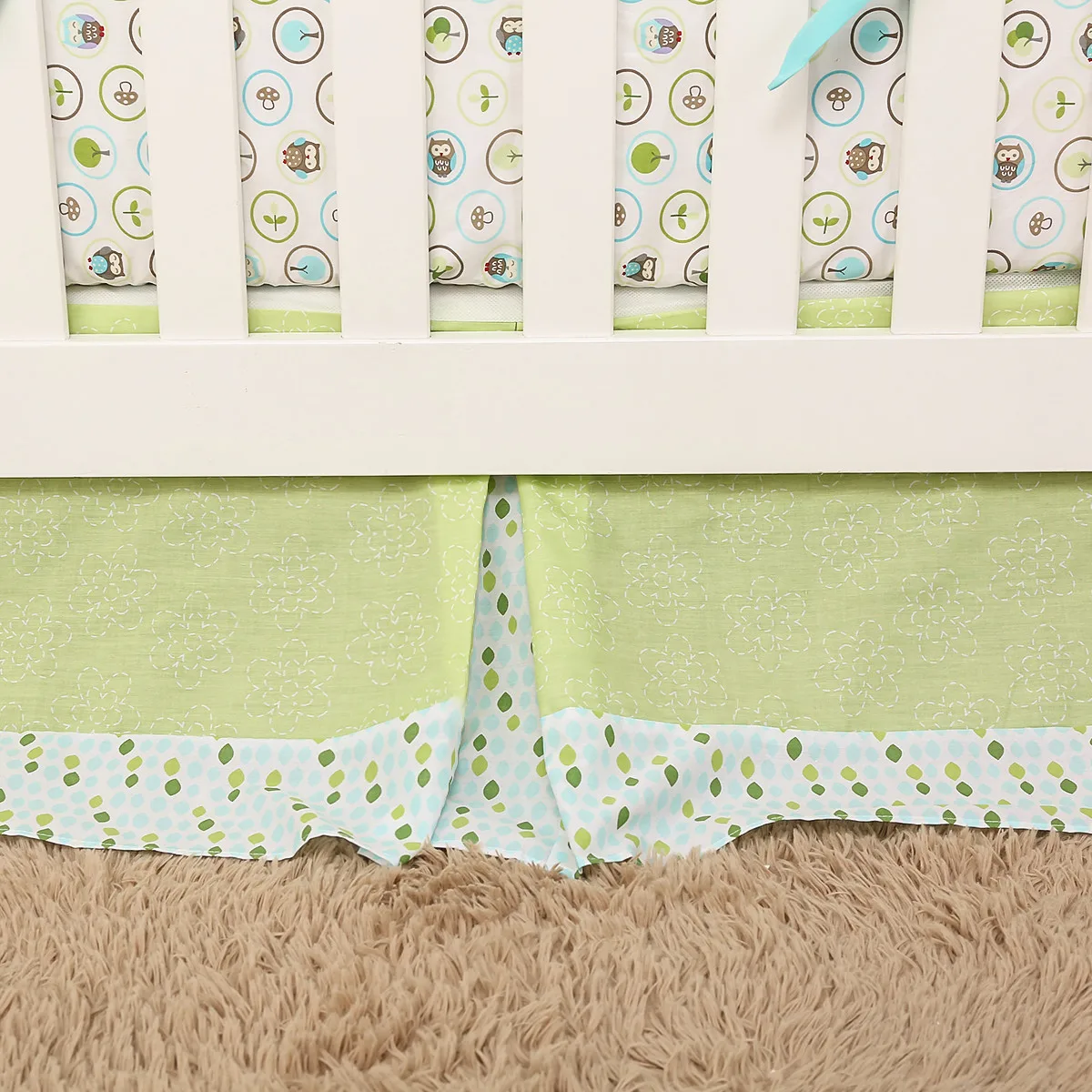 Ensemble de literie de théâtre de dessin animé pour bébé, couette pour bébé, drap-housse, jupe CPull, chambre de bébé, nouveau-né, 3 pièces, 138