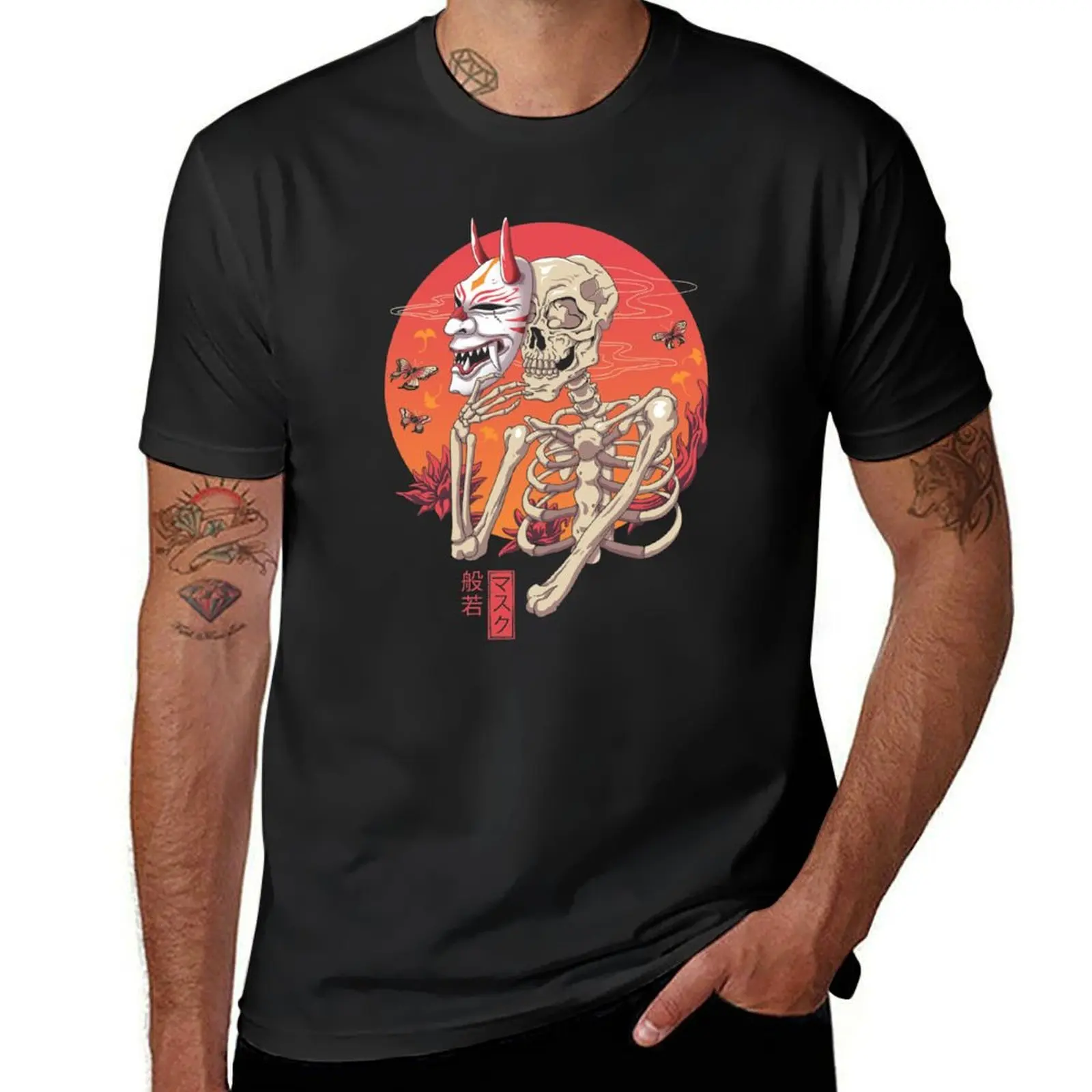 Hannya Yokai Mask T-Shirt sublime funnys quick-drying men t shirts