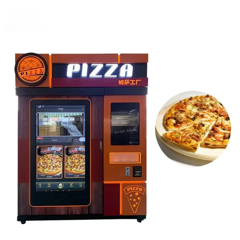 

Customized Pizza Automat Fully Automatic Vending Machine Touch Screen Hot Food Dispenser Digital Payment Manufacturer