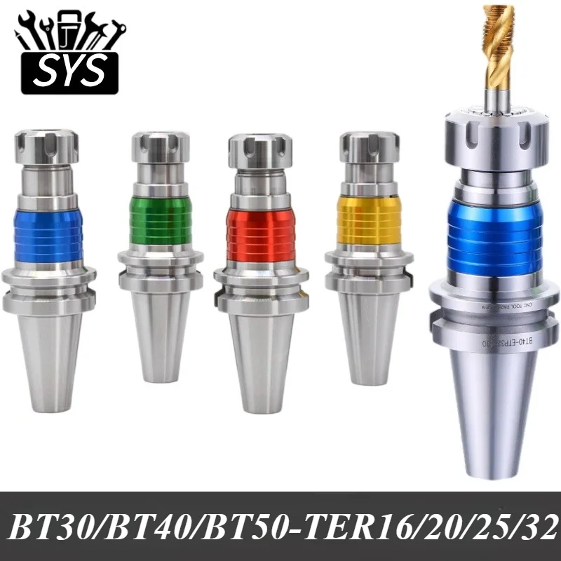 

BT30 BT40 BT50 Плавающий держатель метчика Держатель инструмента TER16 TER20 TER25 TER32 Цанговый патрон Держатель инструмента для нарезания резьбы с ЧПУ Инструмент для фрезерной резьбы
