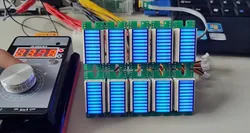 Batterie Anzeige 10seg LED Balken Display Modul, DC12V Power Versorgung, 0-5V Eingang Signal, Blau