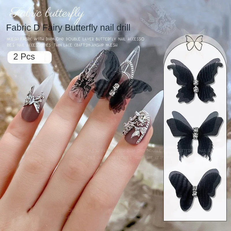 Fairy Butterfly Nail Drill Processo Complex, Feminine Art Decoration, Beleza e Saúde Acessórios