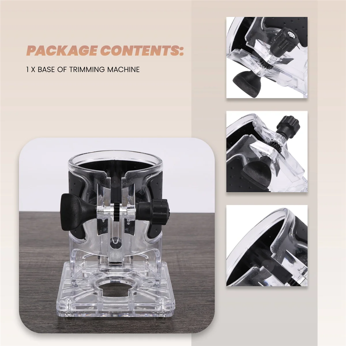 

Trimmer Machine Base Woodworking Cutter Electric Trimmer Machine Base Power Tool Accessories Plunge Router Base Rare