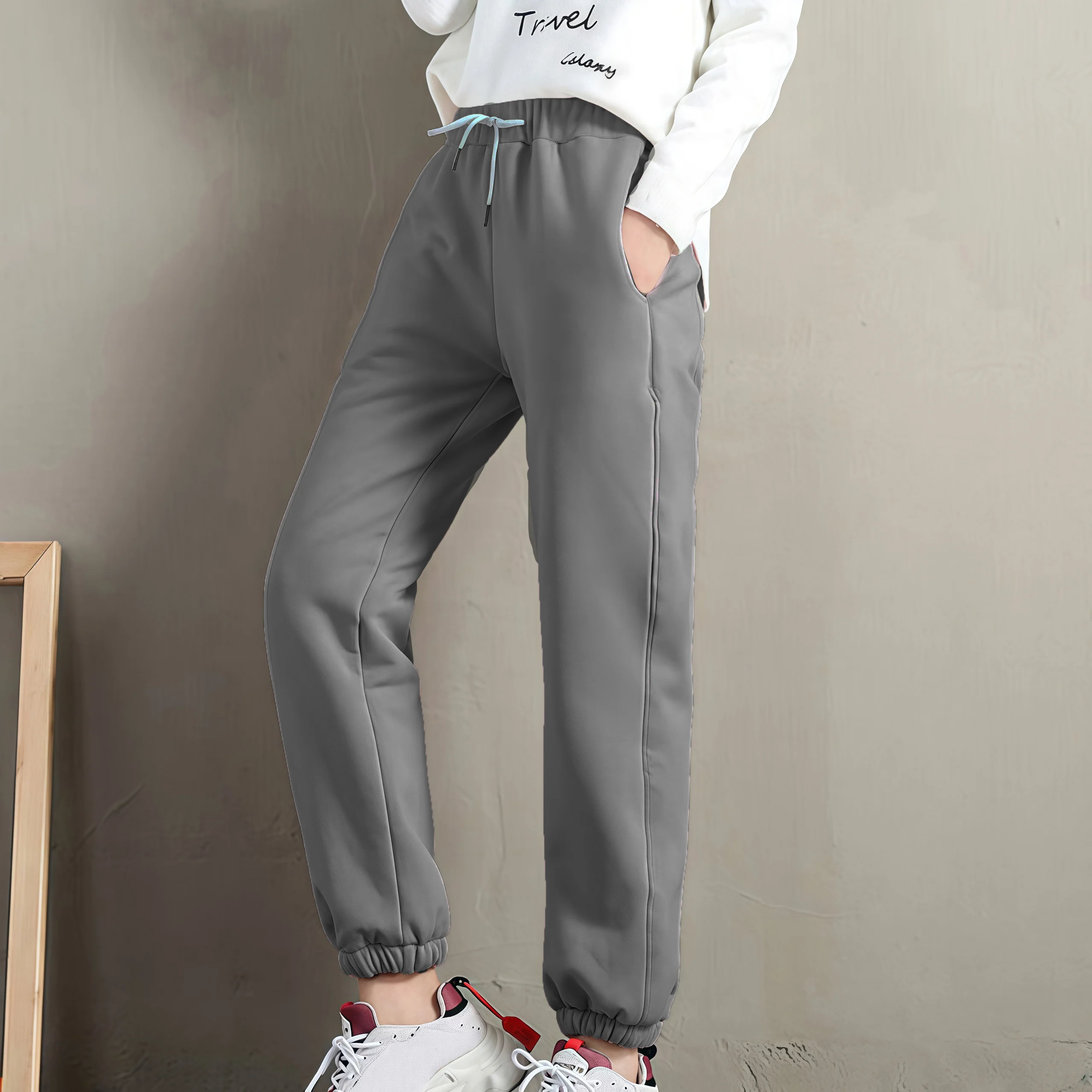 Tenue de club tenues de vacances décontractées M S pantalons en velours chauds pantalons de vacances Joggers pantalons de printemps et d'été