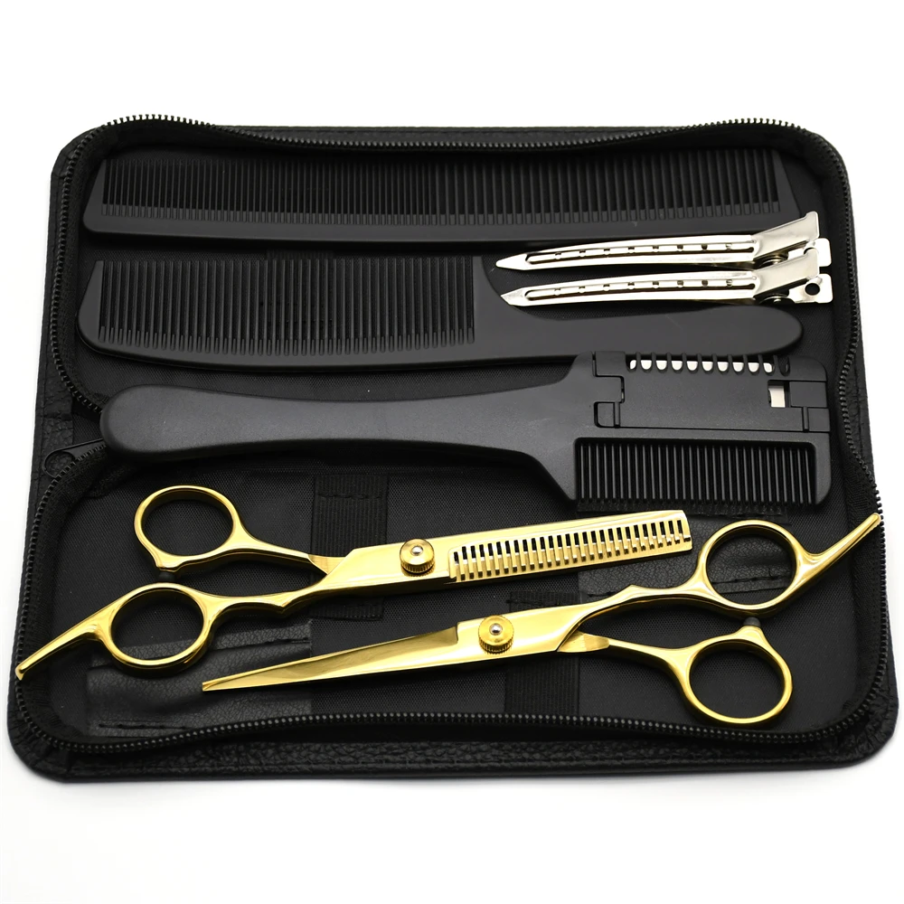 Professional Hairdressing Scissors JP Stainless Hair Cutting Scissors Thinning Shears Barber Scissors Haircut Set Dropshipping