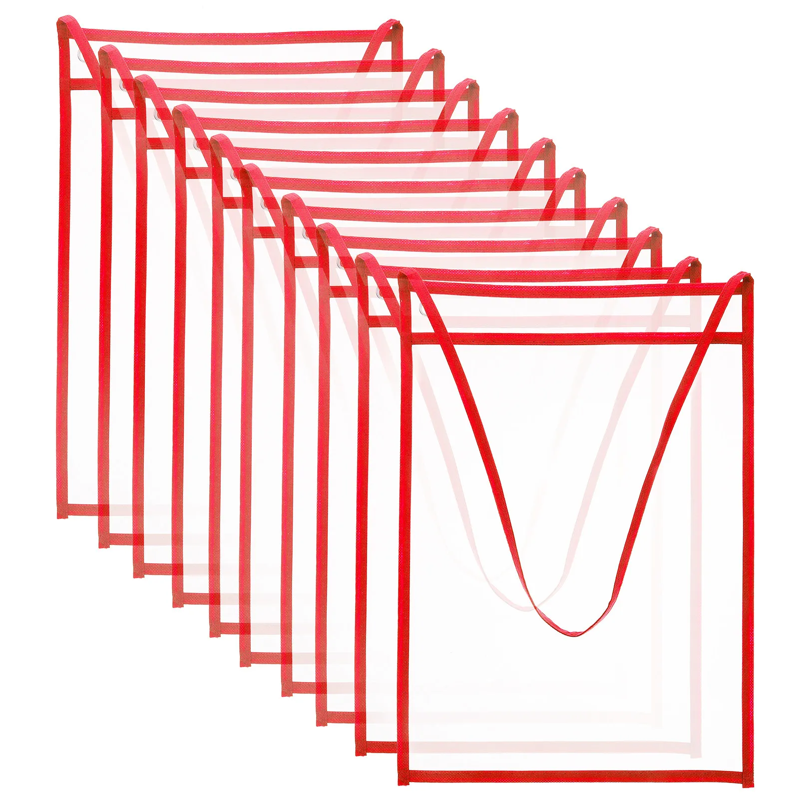 

10 шт. прозрачных файловых карманов-органайзеров для документов, многоразовые карманы для сухого стирания, для офиса, дома, школы, для папок-органайзеров