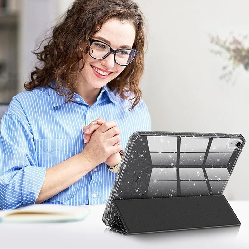 Für iPad Mini 6 7 10. 11. Generation Hülle Dreifach Faltbarer Magnetischer Ständer Stoßfeste Abdeckung mit Stifthalter – Detail 4
