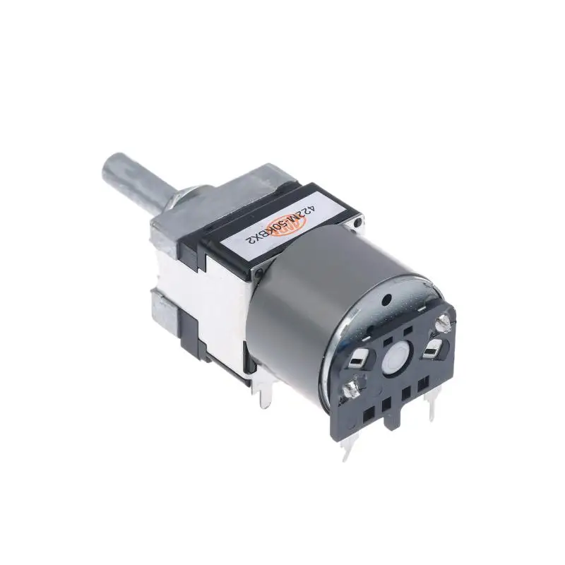 1 قطعة المحرك Pm6006 حجم الجهد المحرك B50K المزدوج 8-Pin مع الحنفية 25 مللي متر Hlaf رمح