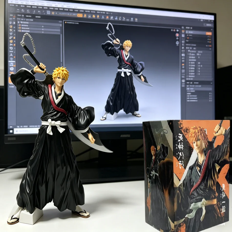 21cm Bleach Anime Figur Kurosaki Ichigo Actionfigur Aizen Sousuke/Hitsugaya Toushirou Figurine PVC-Modell Spielzeug Weihnachtsgeschenk