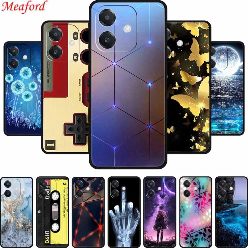 For OPPO A3 A3x 4G Case A 3 x Black Silicone Soft Back Cover Case For OPPO A3x A3 5G Phone Case Cover A3 x A 3x Funda Para Coque