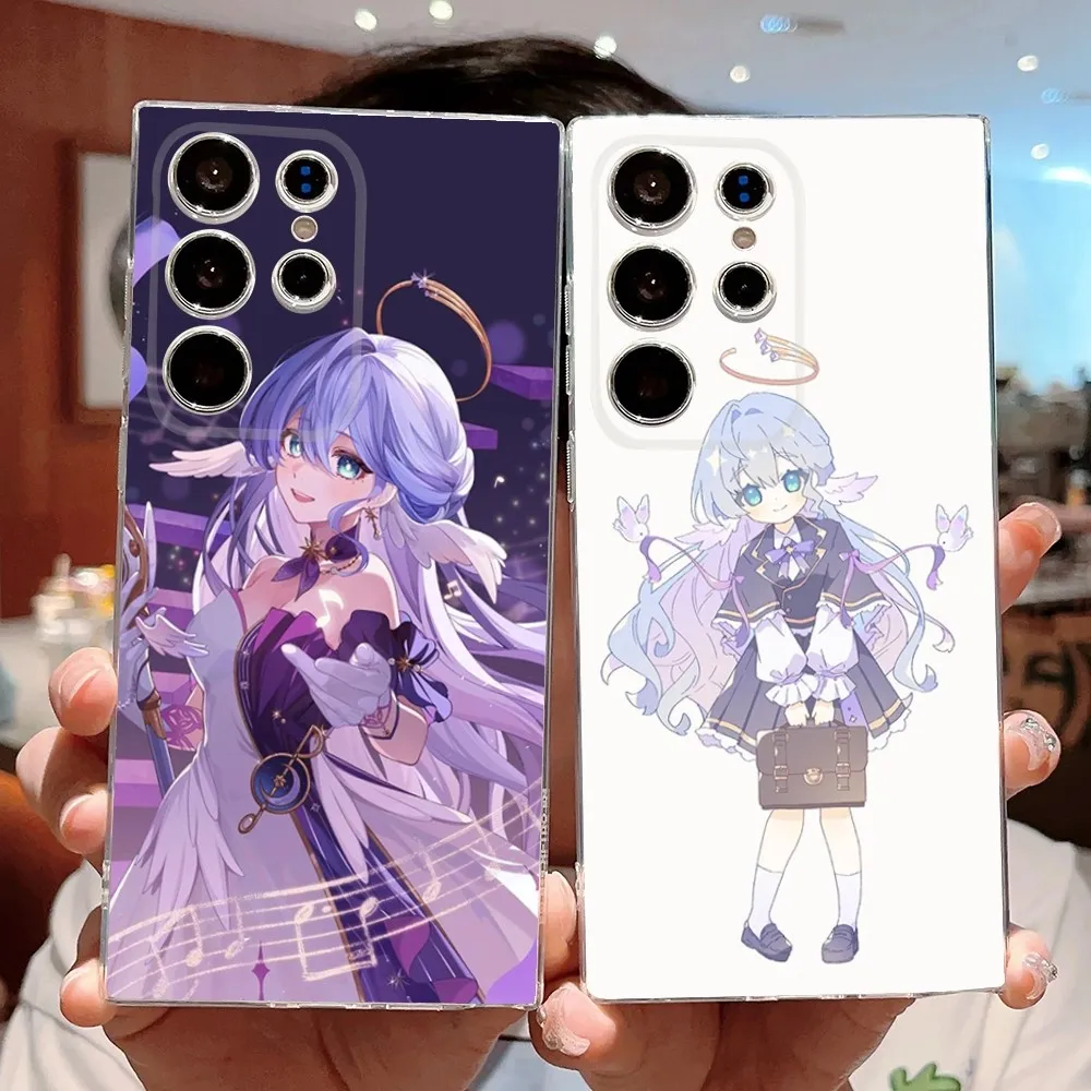 Game H-Honkai Star R-Rail Robin Phone Case Silicone Case For Samsung S30,S23,S21,S22,S20 Ultra,S20 FE lite,S10,S9,S8 PIus Cover