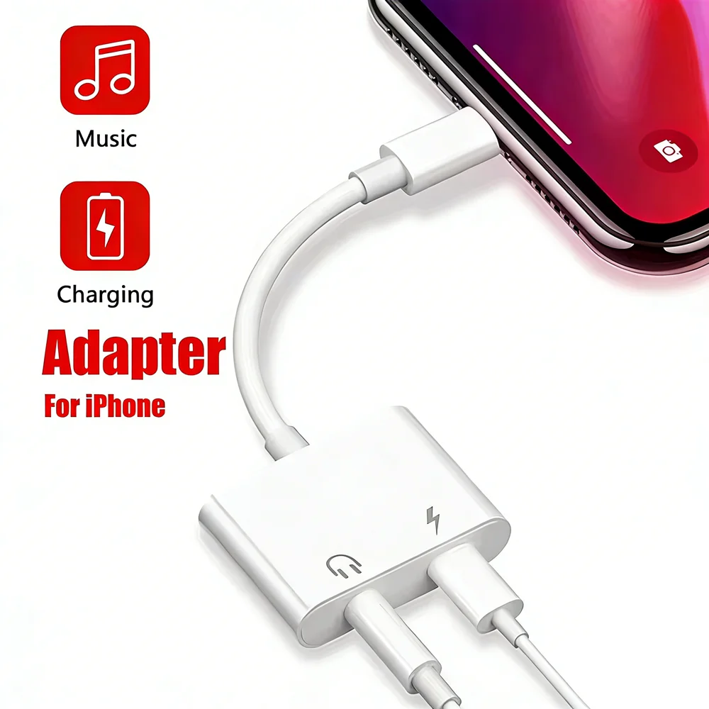 2 in 1 iOS to 3.5mm Jack Audio - Earphone Splitter Jack ulasan dan harga