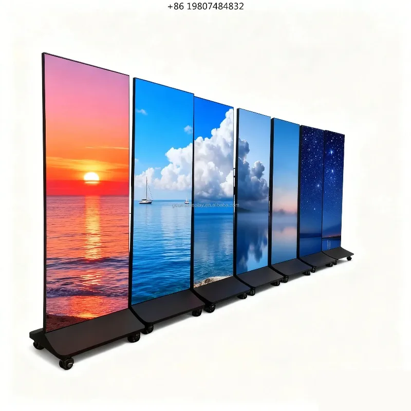 64 Inch Floor Stand Lcd Touch Screen Totem Video Floor Stand, Information Kiosk Digital Signage Kiosk Advertising Display Screen