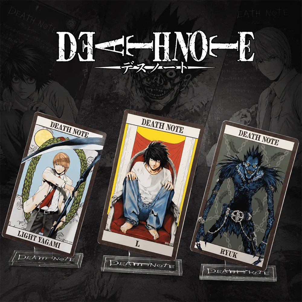 Anime Death Note Light Yagami 15cm Acrylic Stand Keychain Tarot Tabletop Ornament Desk Decor Otaku Collectible Merch Fan Gift