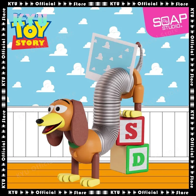 Soap Studio Disney Toy Story Series Spring Dog Magnetic Doll Ornaments, Magnetic Spring Slinky Dog Toy Story Around.