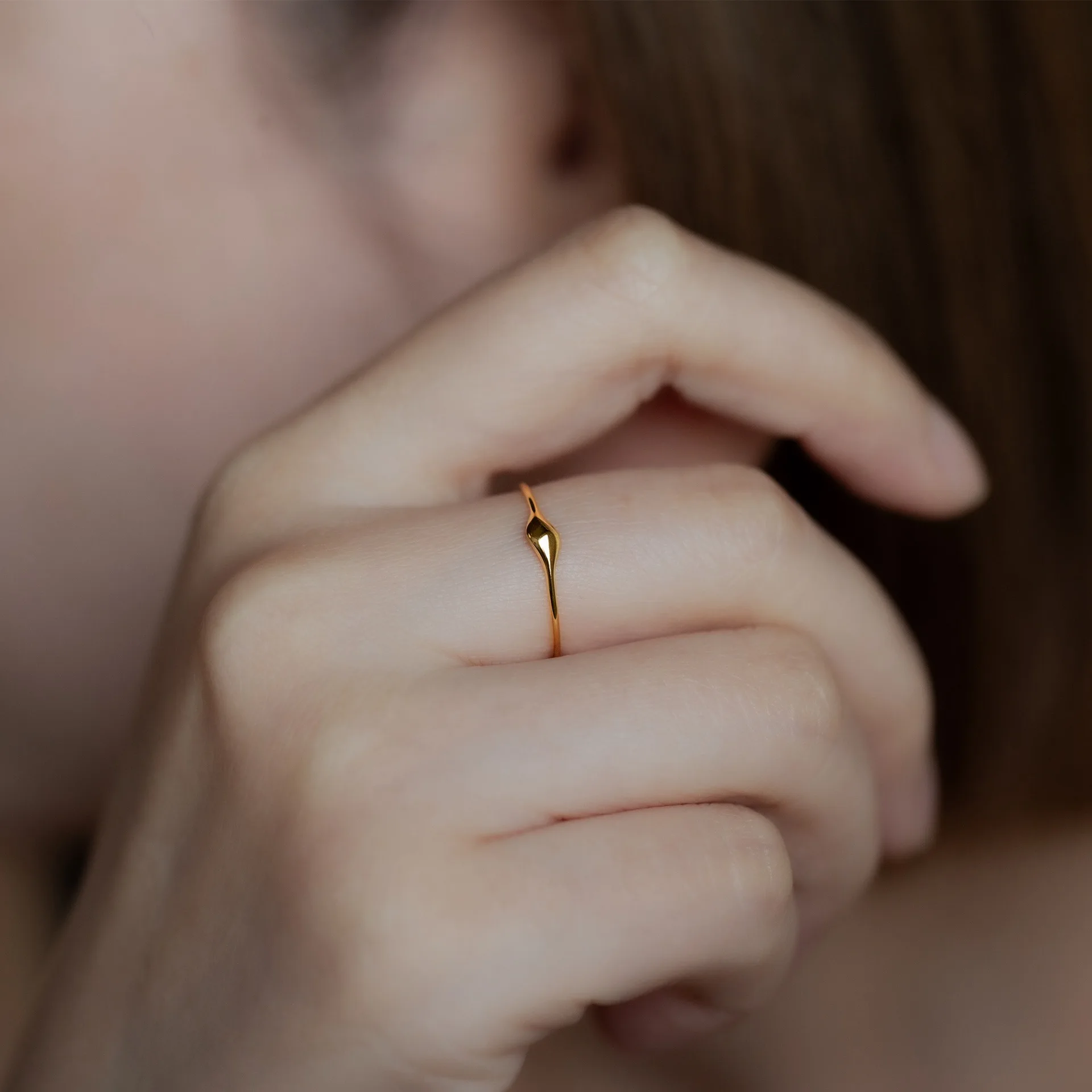 CCFJOYAS 925 Sterling Silver plain Rings for Women Metal wind Geometric circle Finger Ring Stackable Rings Jewelry