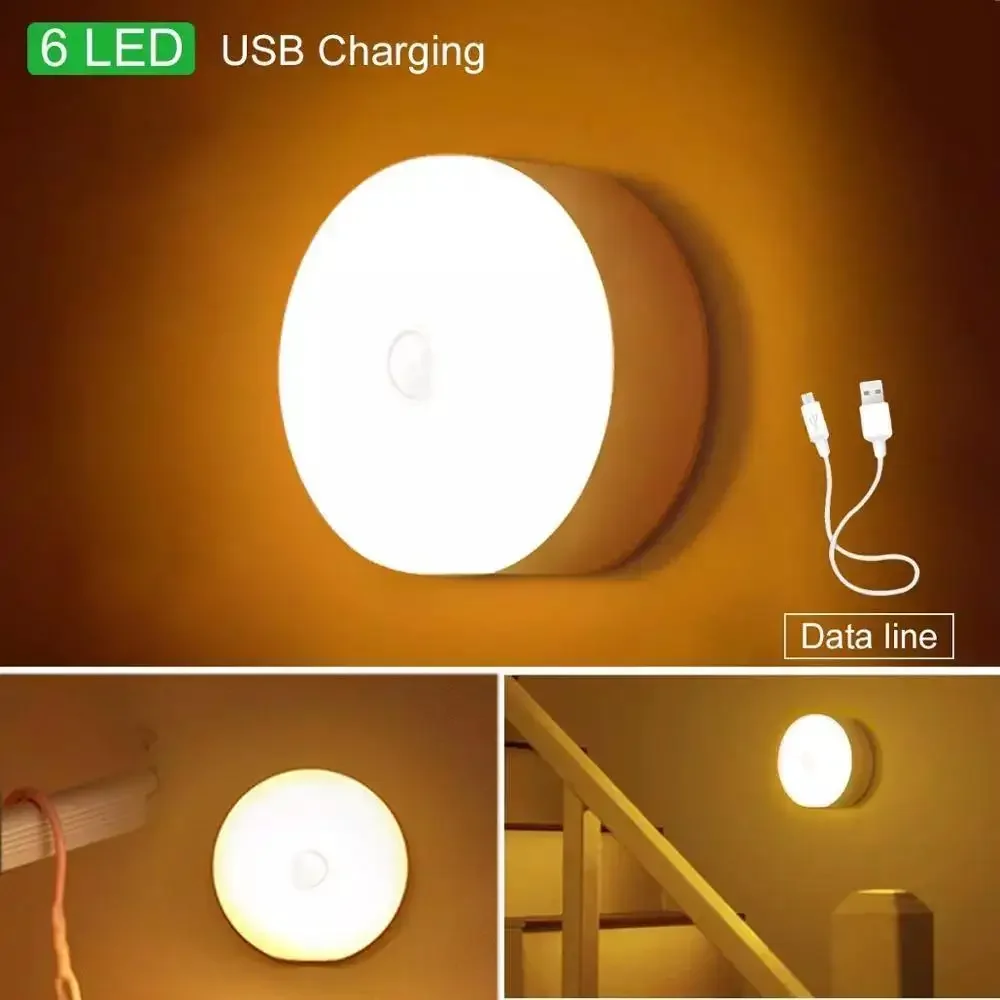 

1pc Wireless Motion Sensor Night Light, Bedroom Decor Light, Intelligent Induction Lamp, for Staircase Closet Room Step Lighting