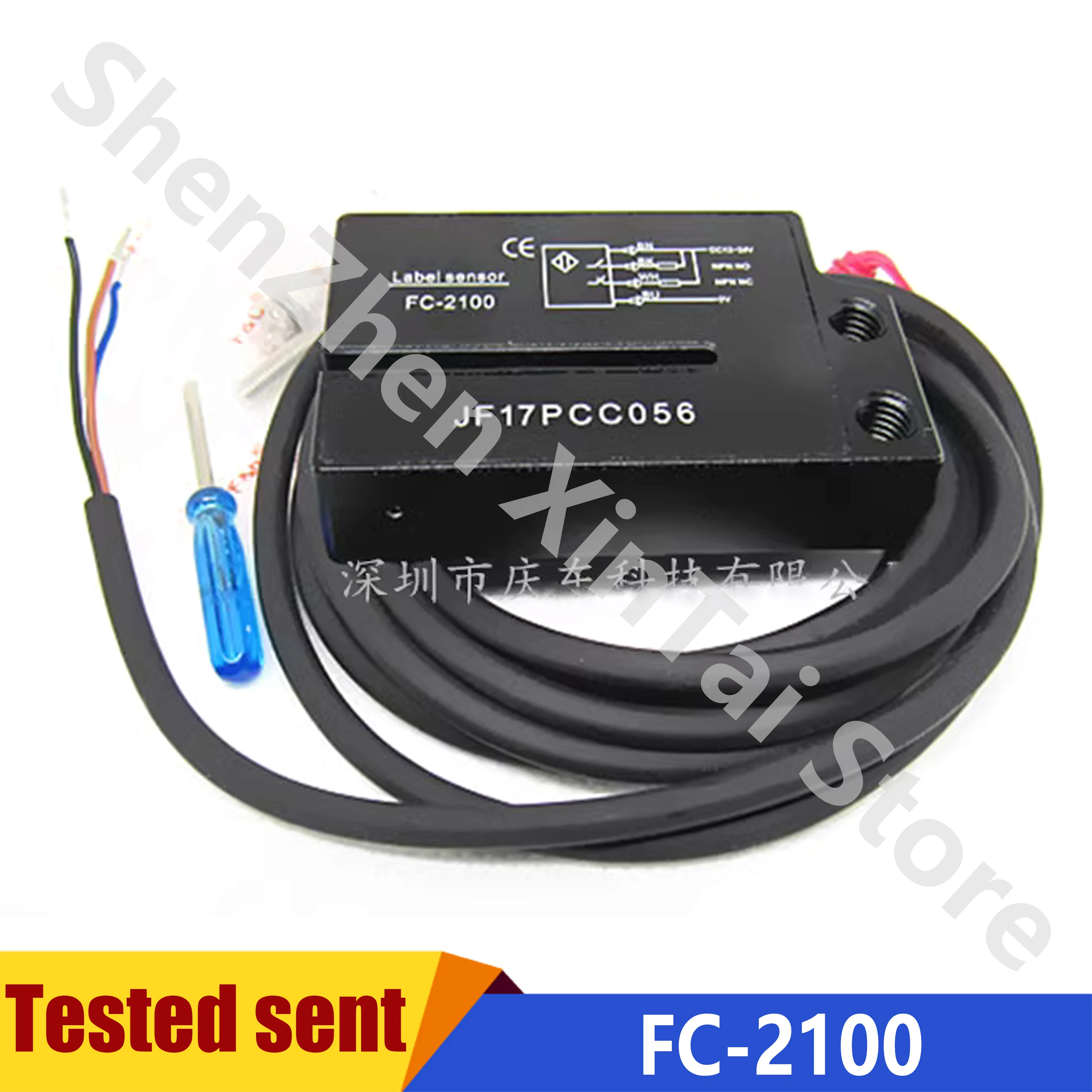 

New Original FC-2100 FC-2100P Lable Sensor 4 wires NO NC Electric Label Detector Photo Sensor