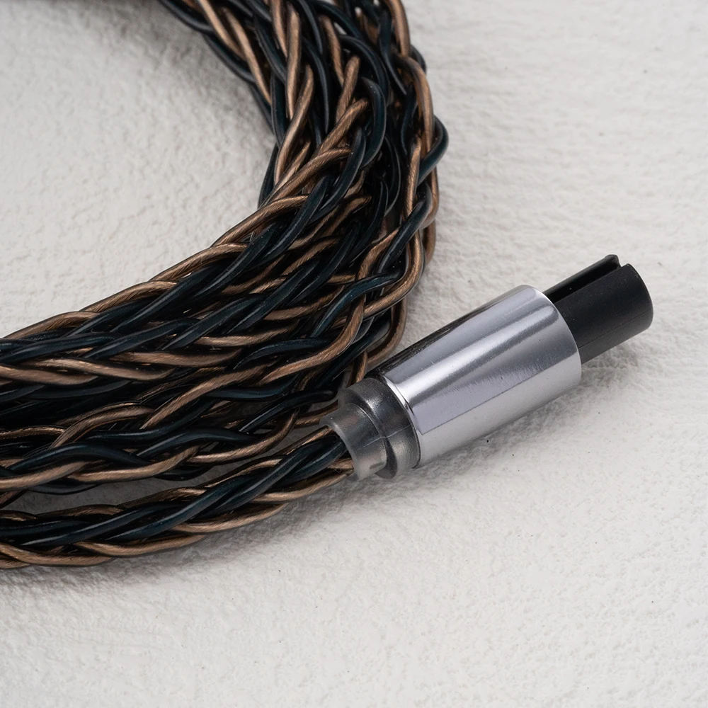 Модульный кабель для обновления наушников Kinera Leyding (2,5 + 3,5 + 4,4) OFC + сплав меди 5N посеребренный 8-ядерный 0,78 2-контактный разъем MMCX