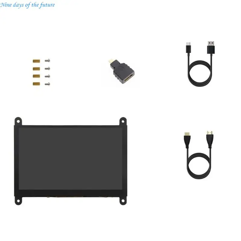 Portable 5inch Touchable Screen Monitor 1024x600 Easy Installation HDTV Adapter E65A