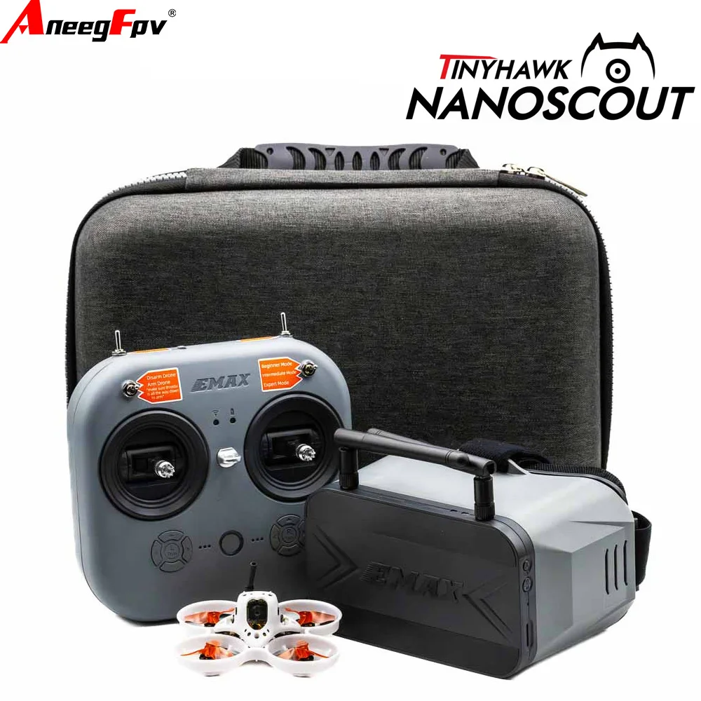 Emax Tinyhawk Nanoscout 65mm 08015 22000KV 4in1 6A ELRS RX FPV Racing Drone BNF RTF for Children Toy Gift Idea