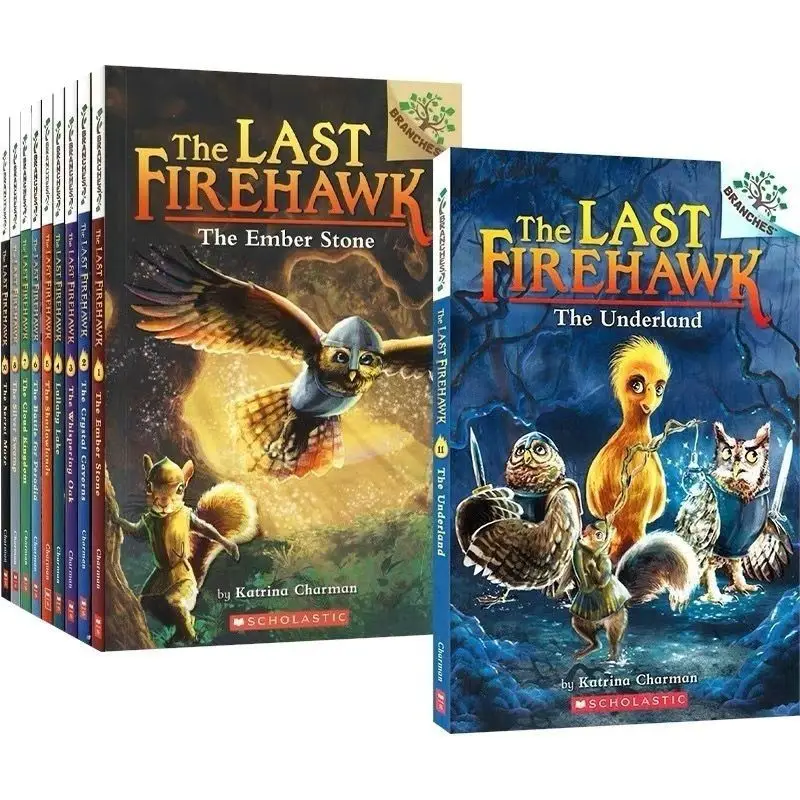 Children's Bridge Chapter Book, The Last Firehawk, Educação Infantil, Original, Inglês, 11 Volumes, 3 a 812