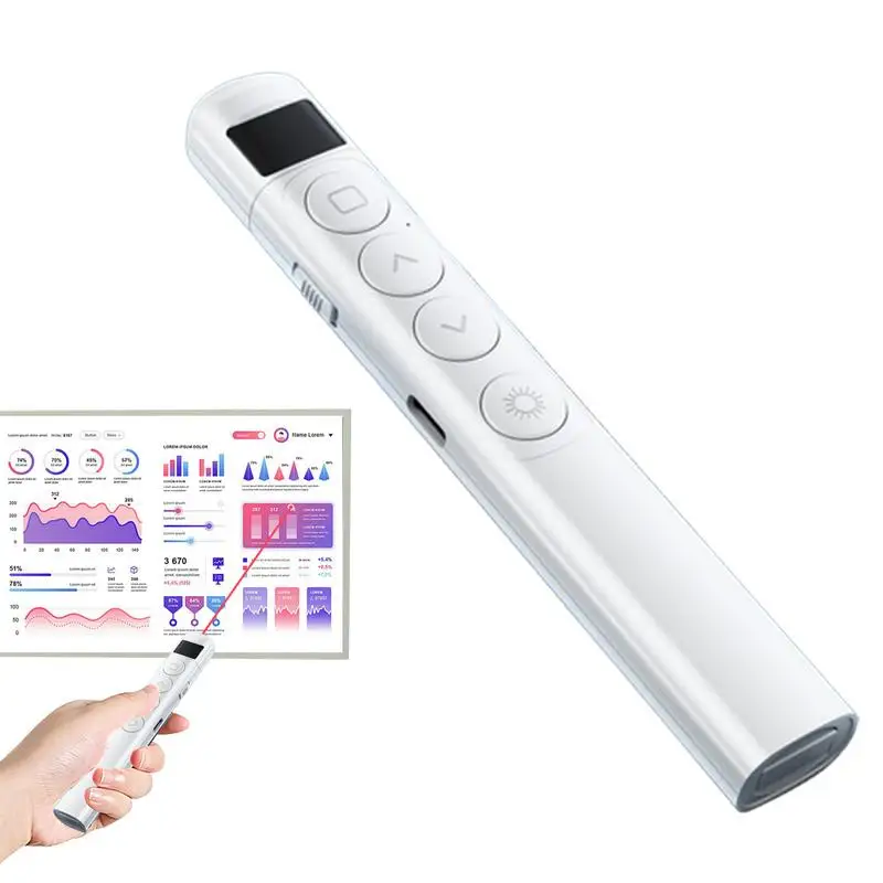 Clicker For Presentations Wireless Presenter Clicker With 100 Days Standby Ergonomic Class Tool Presentations Supplies