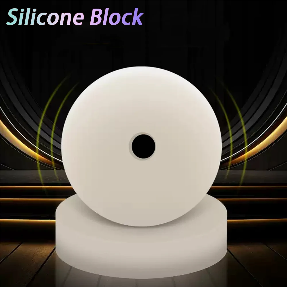 1/4Pcs White Silicone Rubber Circular Cushion Machine Equipment Foot Pad Oil Resistant and Wear-Resistant Shock Absorber Block