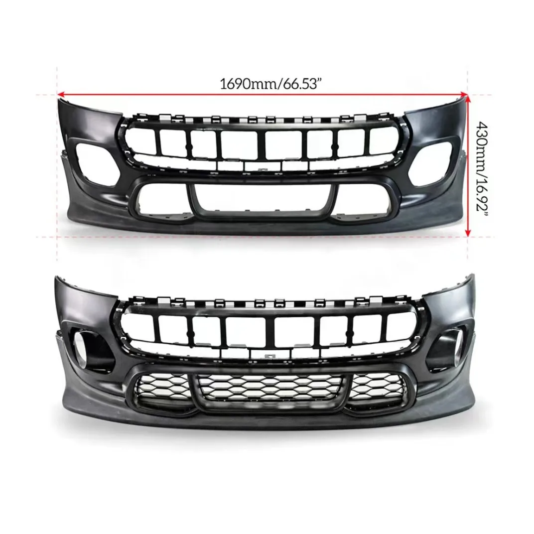 Car Body Kit with Side Skirts for MINI F55 F56 Change to JCW Style 2014- Include Front Rear Bumper Assembly with Grille