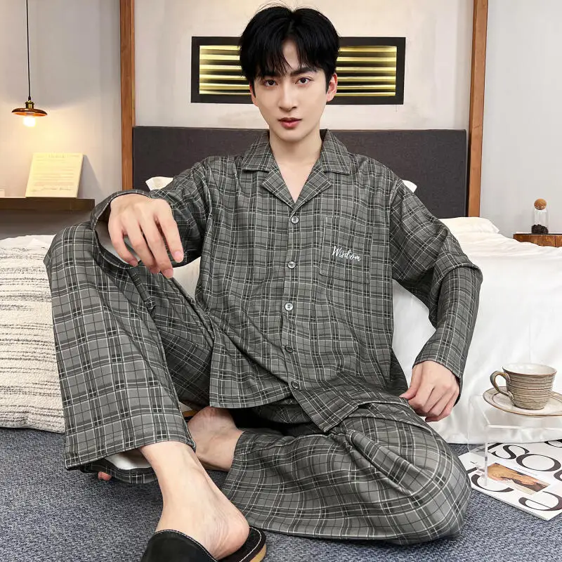 

New Homewear Men's Pajamas Men's Clothing Air-Conditioned Clothing Casual Fashion Y2K Sets Man Tracksuit Sports Suits Sweats Set