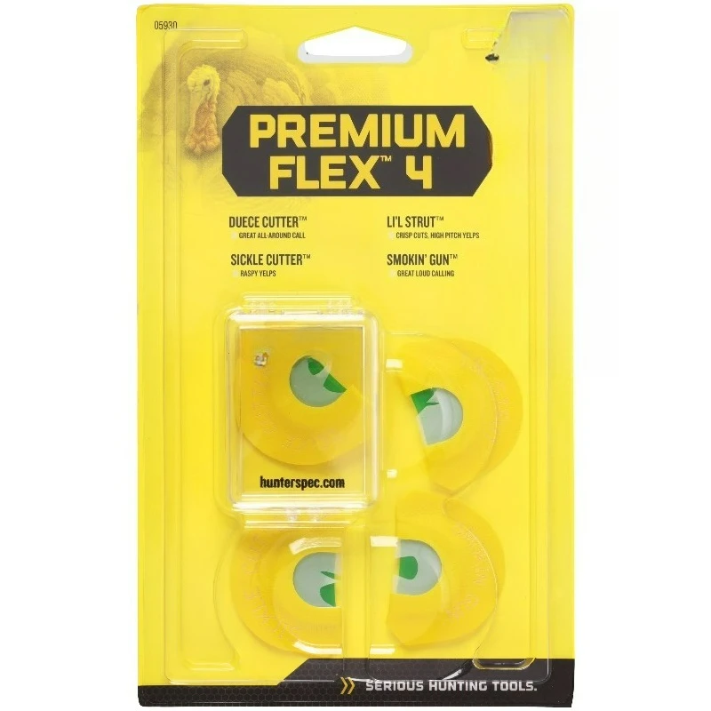

Набор реалистичных звуковых приманок Strut Premium Flex Four Turkey Diaphragm Mouth Calls Combo, 4 шт.