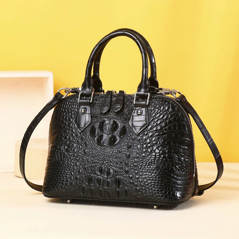 

Luxury Brand Women's Handbag 2026 Genuine Leather Crocodile Pattern Fashion High Quality Female Purse New Collection TR101175