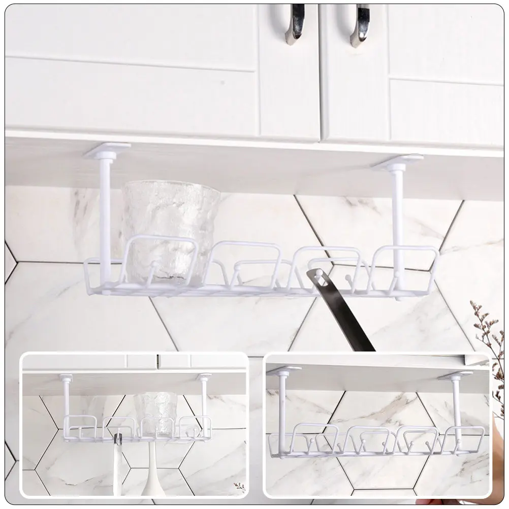 

Набор из 2 прочных пластиковых лотков для организации кабелей под столом, органайзер для проводов под столешницей, держатель для кабелей на рабочий стол