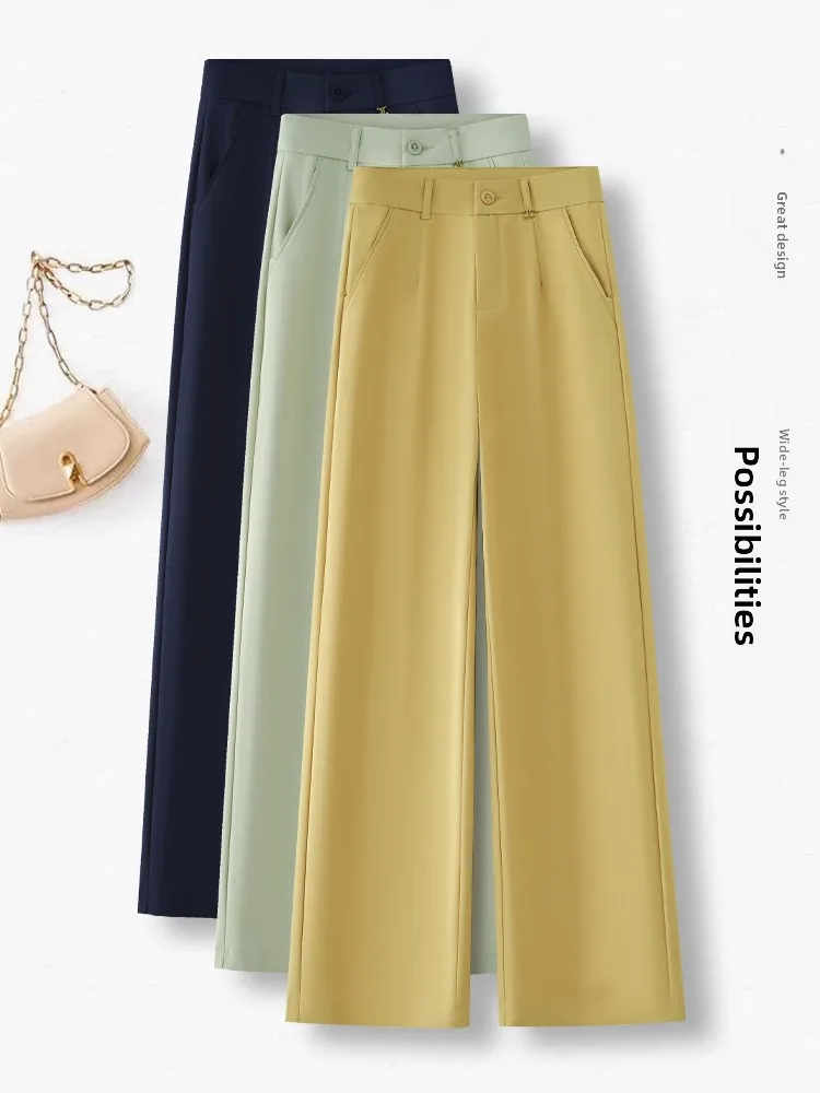 

Женские летние тонкие брюки-чинос прямого кроя, модные, популярные, маленькие размеры, повседневные, узкие, широкие штанины