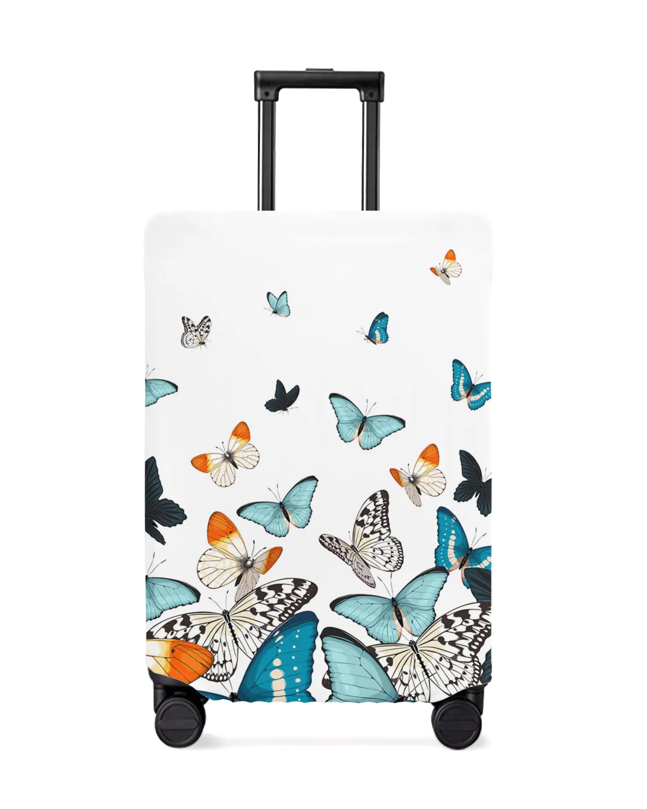 

Pastoral Butterfly Gradient Luggage Cover Stretch Suitcase Protector Baggage Dust Case Cover for 18-32 Inch Travel Suitcase Case