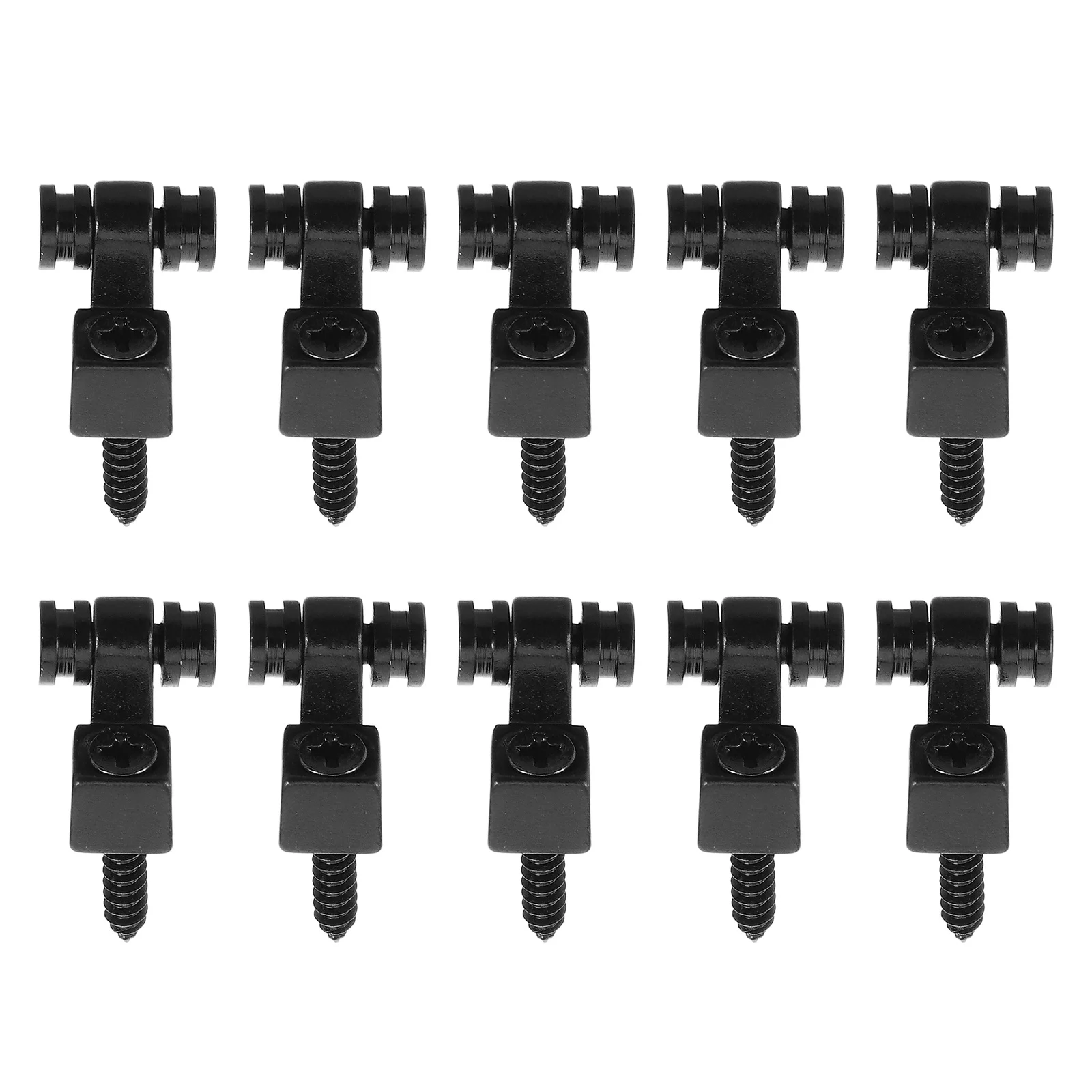 

10Pcs Electric Guitar Roller String Tree Black Metal Guitar Hardware Reduces Friction Enhances Sound String Guide